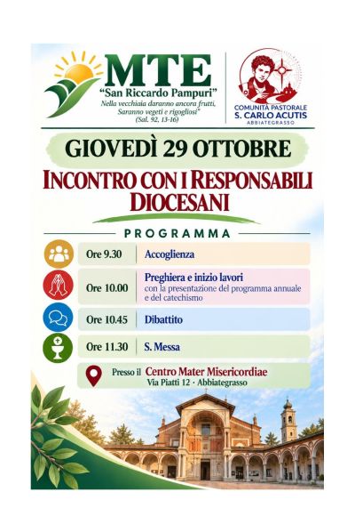 INCONTRO MTE ABBIATEGRASSO 29 OTTOBRE 2026