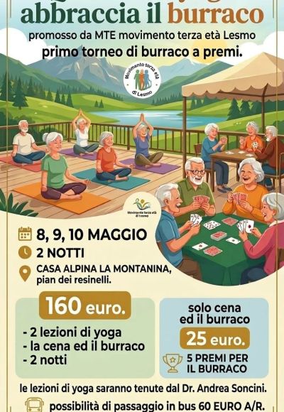 LO YOGA ABBRACCIA IL BURRACO NELLA COMUNITA’ PASTORALE SANTA MARIA LESMO