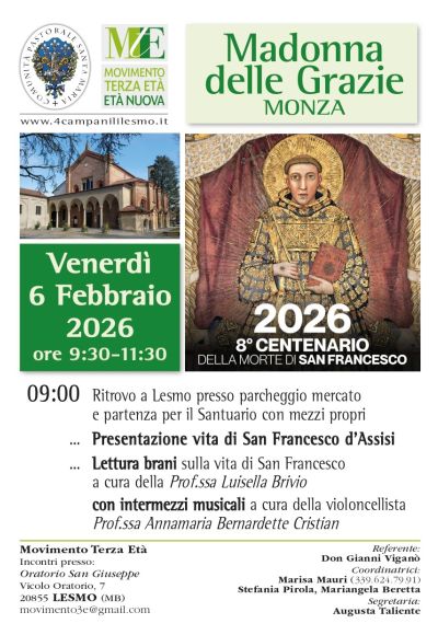 8° CENTENARIO DELLA MORTE DI SAN FRANCESCO D’ASSISI